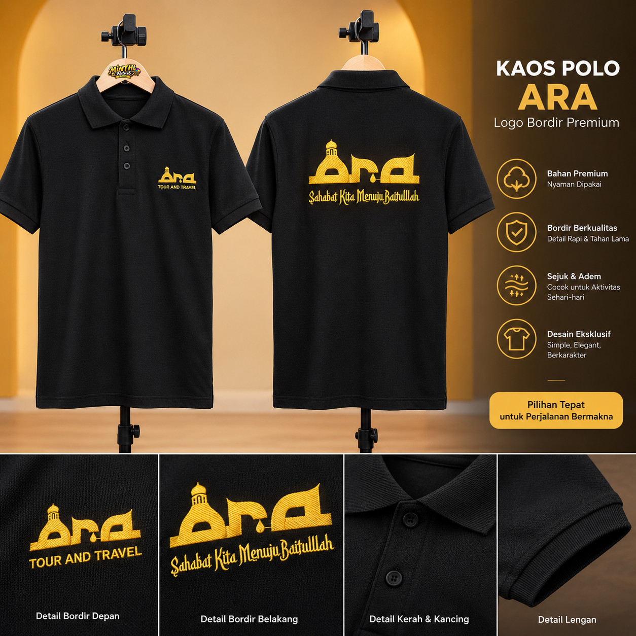 KAOS POLO ARA - PENDEK