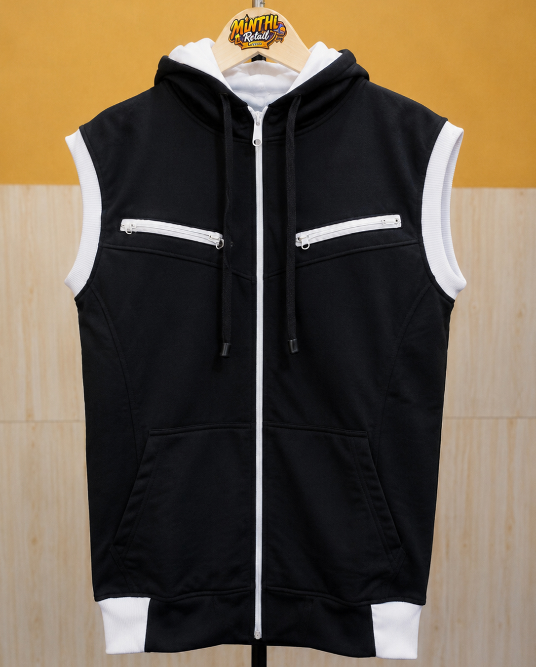 ROMPI HOODIE PRIA WANITA - HITAM