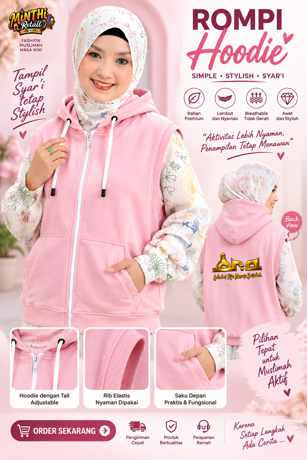 Rompi HOODIE WANITA